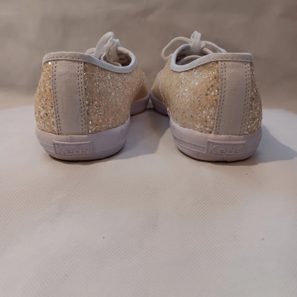 Keds Womens 8.5 Champion Glitter Celebrations Lace Up Sneaker Shoes